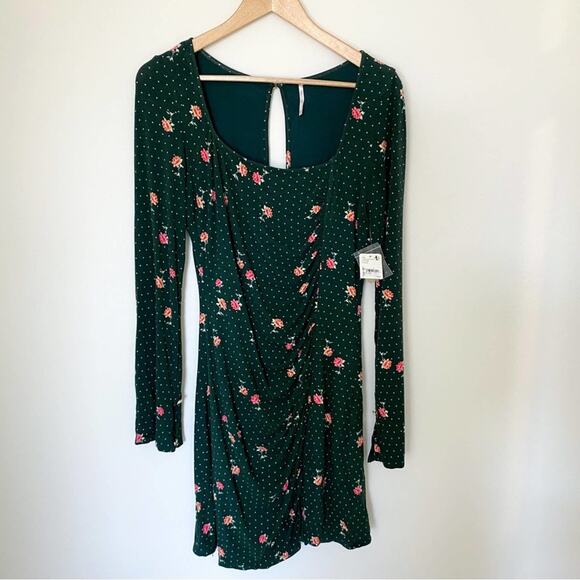 NWT Free‎ People Celia Long Sleeve Mini Dress - Picture 2 of 7